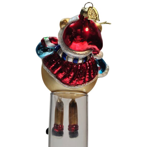 VTG Thomas Pacconi Handblown Glass Santa Claus Ornament With Dangle Legs READ - Picture 6 of 8